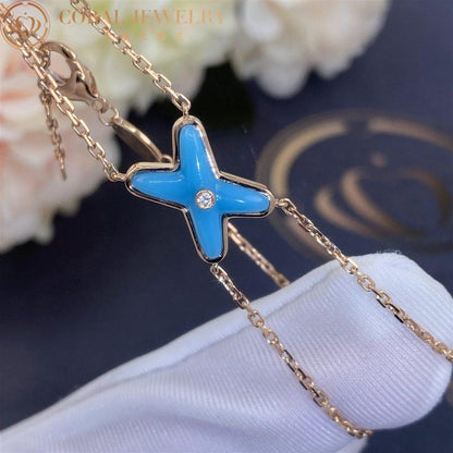 [LuxJewelry]JEUX BRACELET TURQUOISE PINK GOLD 1 DIAMOND