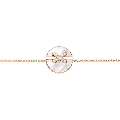 [LuxJewelry]JEUX DE BRACELET MOP PINK GOLD DIAMONDS