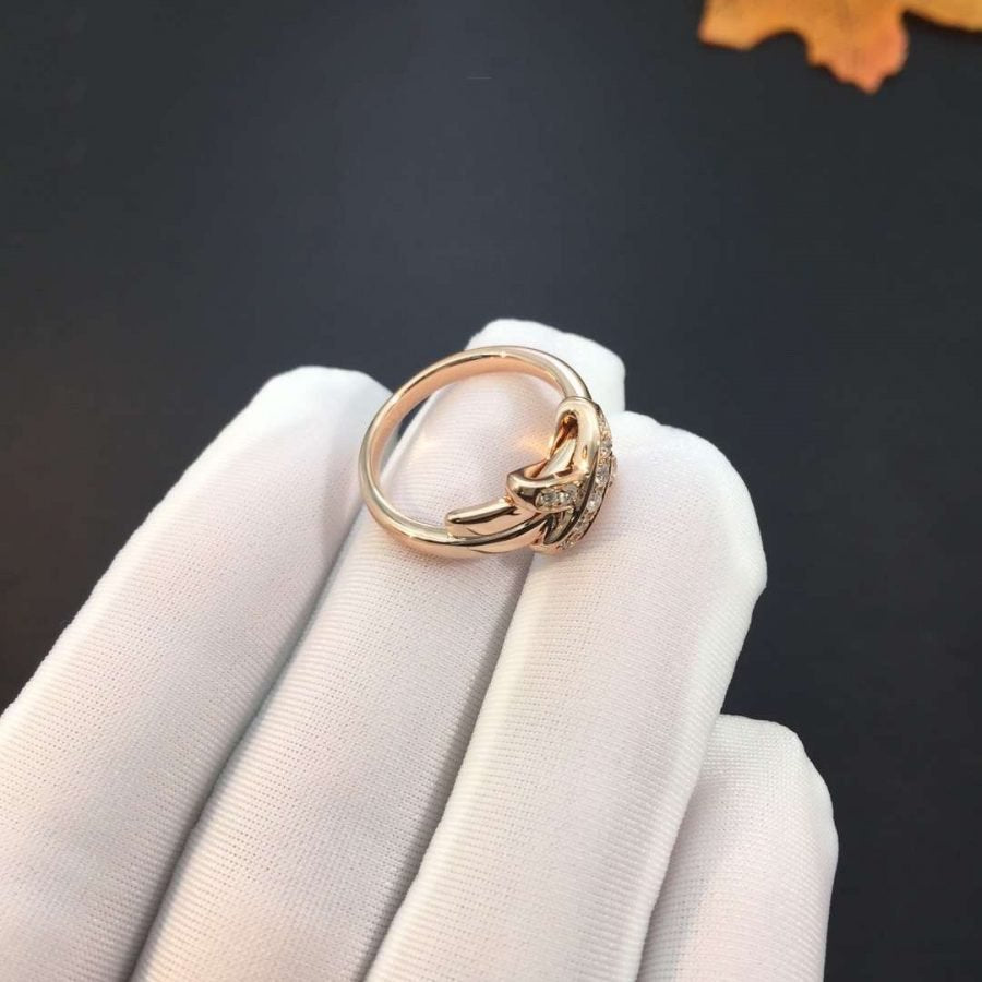 [LuxJewelry]JEUX DE PINK GOLD DIAMOND RING
