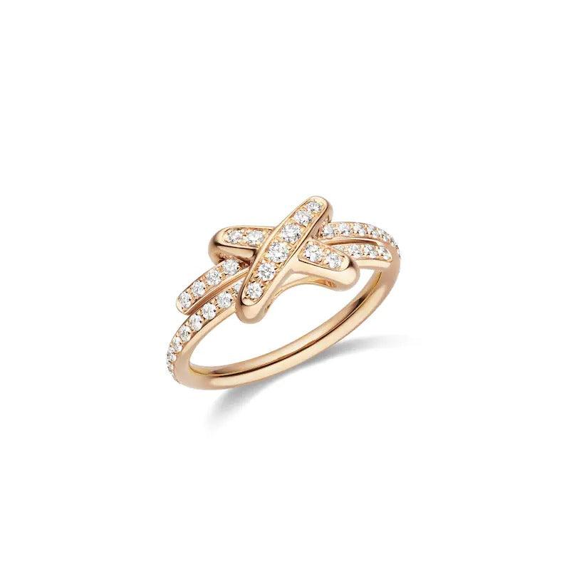 [LuxJewelry]JEUX DE RING PINK GOLD DIAMOND