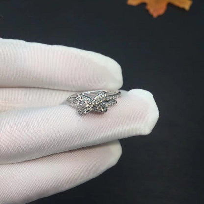 [LuxJewelry]JEUX DE SILVER DIAMOND RING