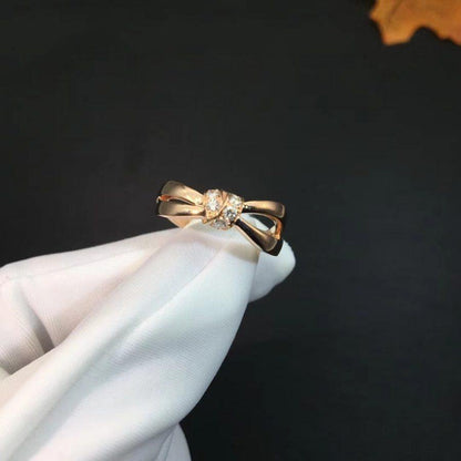 [LuxJewelry]LIENS RING PINK GOLD DIAMOND