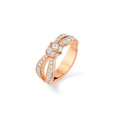 [LuxJewelry]LIENS PINK GOLD DIAMOND RING