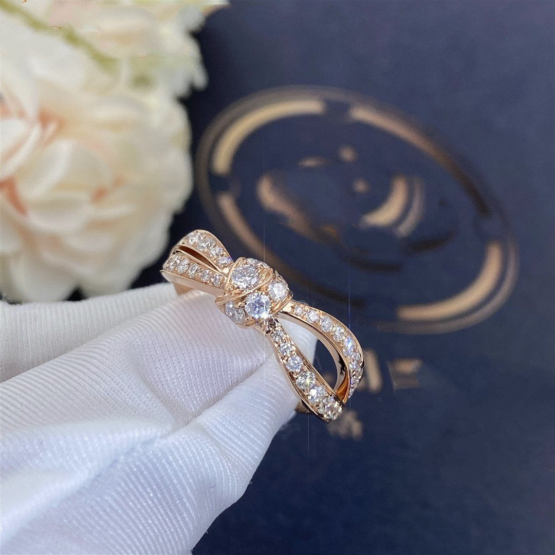 [LuxJewelry]LIENS PINK GOLD DIAMOND RING