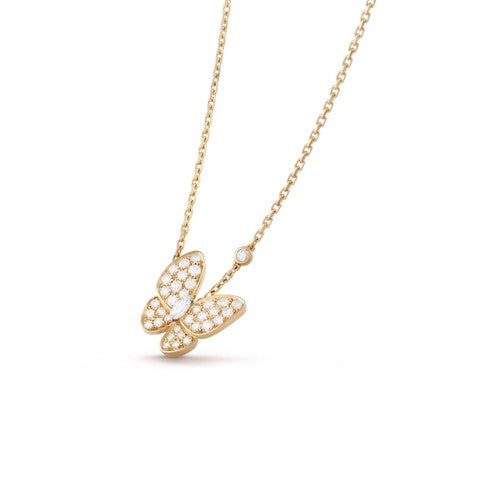 [LuxJewelry]BUTTERFLY DIAMOND NECKLACE