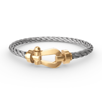 [LuxJewelry]FORCE LARGE HORSESHOE NO DIAMOND BRACELET GOLD