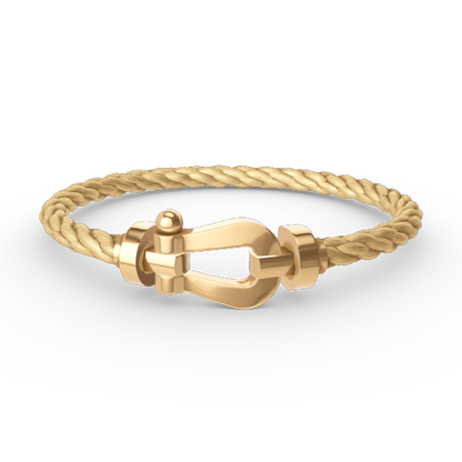 [LuxJewelry]FORCE LARGE HORSESHOE NO DIAMOND BRACELET GOLD