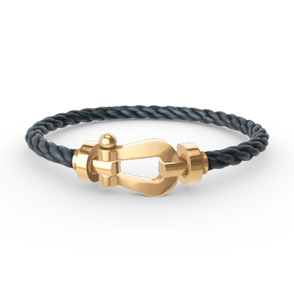 [LuxJewelry]FORCE LARGE HORSESHOE NO DIAMOND BRACELET GOLD
