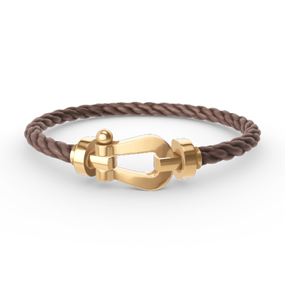 [LuxJewelry]FORCE LARGE HORSESHOE NO DIAMOND BRACELET GOLD