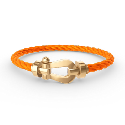 [LuxJewelry]FORCE LARGE HORSESHOE NO DIAMOND BRACELET GOLD