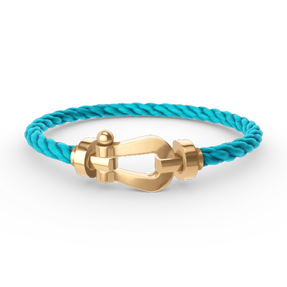 [LuxJewelry]FORCE LARGE HORSESHOE NO DIAMOND BRACELET GOLD