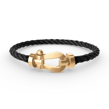 [LuxJewelry]FORCE LARGE HORSESHOE NO DIAMOND BRACELET GOLD