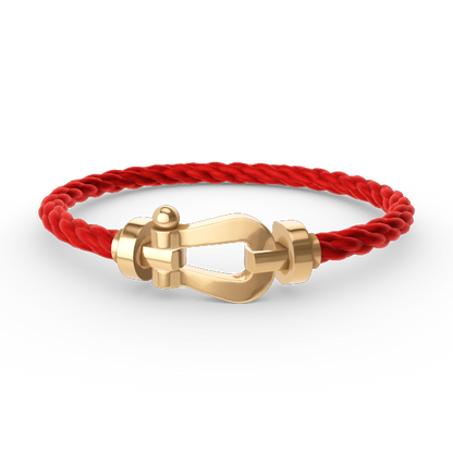 [LuxJewelry]FORCE LARGE HORSESHOE NO DIAMOND BRACELET GOLD