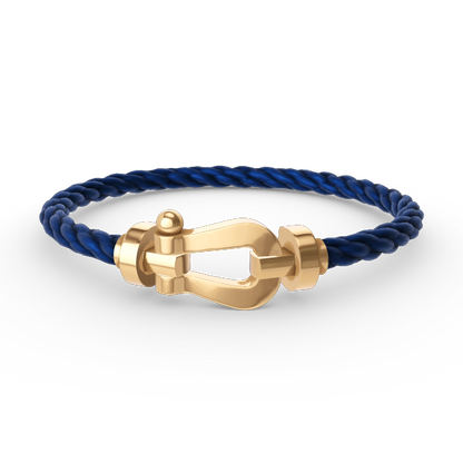 [LuxJewelry]FORCE LARGE HORSESHOE NO DIAMOND BRACELET GOLD