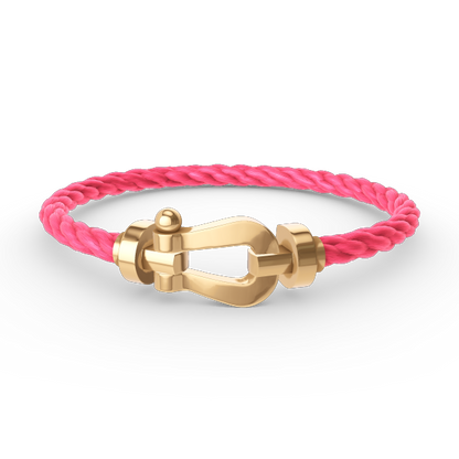 [LuxJewelry]FORCE LARGE HORSESHOE NO DIAMOND BRACELET GOLD