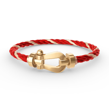 [LuxJewelry]FORCE LARGE HORSESHOE NO DIAMOND BRACELET GOLD