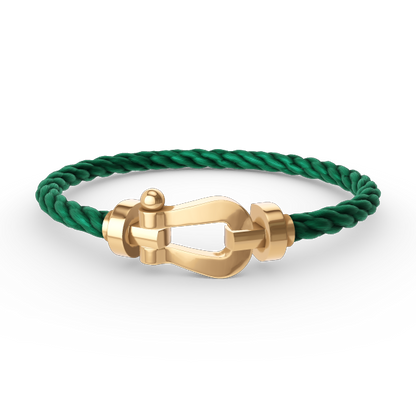 [LuxJewelry]FORCE LARGE HORSESHOE NO DIAMOND BRACELET GOLD