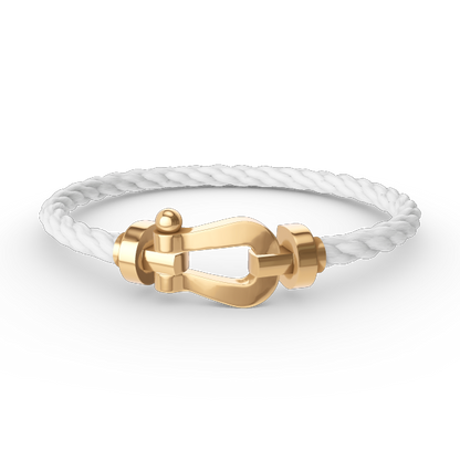 [LuxJewelry]FORCE LARGE HORSESHOE NO DIAMOND BRACELET GOLD