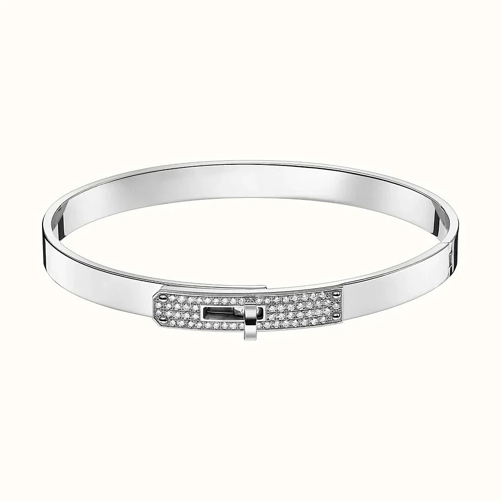 [LuxJewelry]KELLY SILVER DIAMOND BRACELET