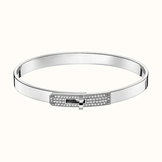 [LuxJewelry]KELLY SILVER DIAMOND BRACELET