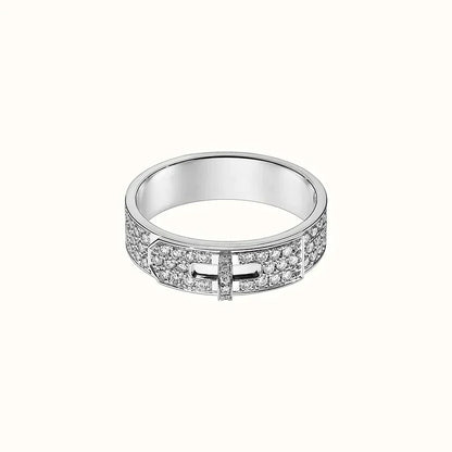 [LuxJewelry]KELLY SILVER DIAMOND RING