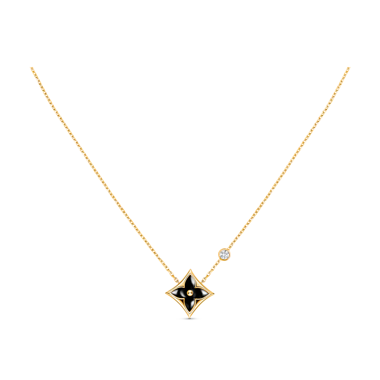 [LuxJewelry]STAR BLACK MOP NECKLACE