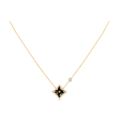 [LuxJewelry]STAR BLACK MOP NECKLACE