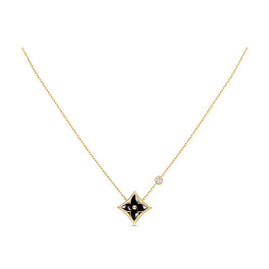 [LuxJewelry]STAR BLACK MOP NECKLACE