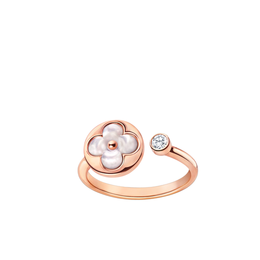 [LuxJewelry]SUN 1 DIAMOND PINK MOP RING
