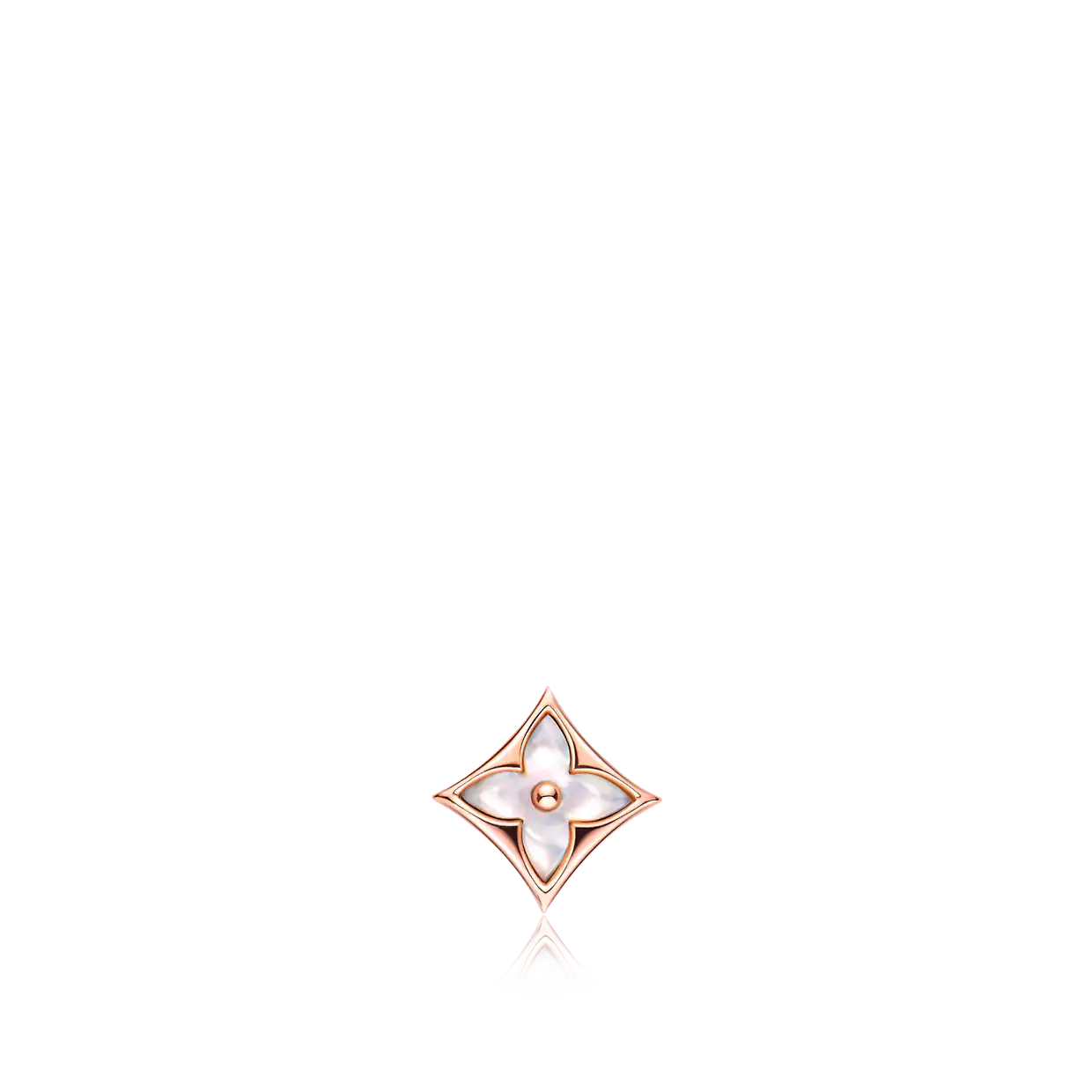 [LuxJewelry]STAR MOP PINK GOLD EARRINGS