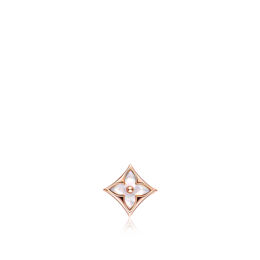 [LuxJewelry]STAR MOP PINK GOLD EARRINGS