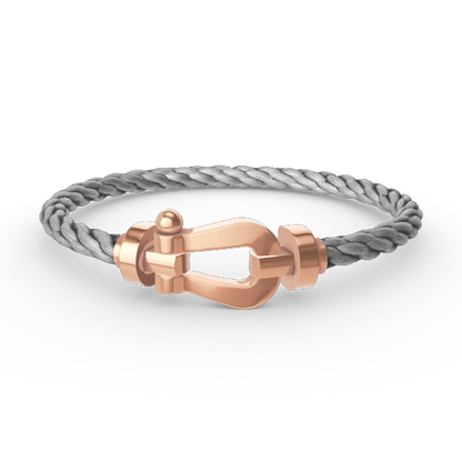[LuxJewelry]FORCE LARGE HORSESHOE NO DIAMOND BRACELET ROSE GOLD