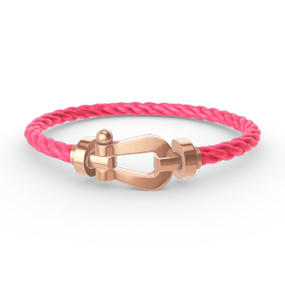 [LuxJewelry]FORCE LARGE HORSESHOE NO DIAMOND BRACELET ROSE GOLD