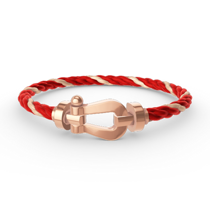 [LuxJewelry]FORCE LARGE HORSESHOE NO DIAMOND BRACELET ROSE GOLD