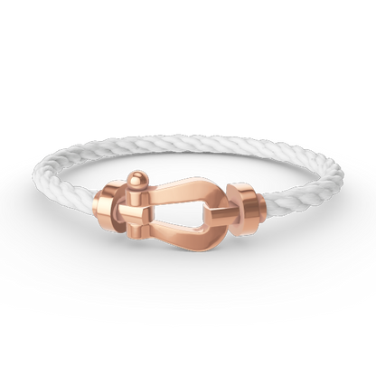 [LuxJewelry]FORCE LARGE HORSESHOE NO DIAMOND BRACELET ROSE GOLD