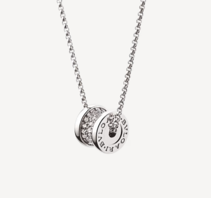 [LuxJewelry]ZERO 1 SILVER DIAMOND NECKLACE
