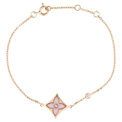 [LuxJewelry]STAR 1 DIAMOND PINK GOLD BRACELET