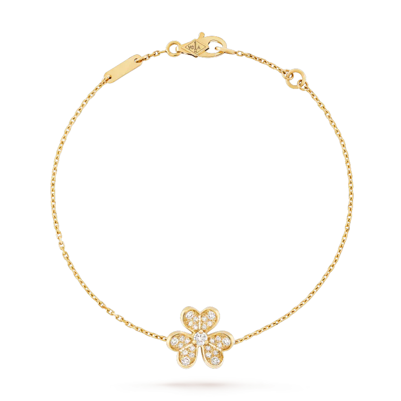 [LuxJewelry]FRIVOLE GOLD FLOWER DIAMOND BRACELET