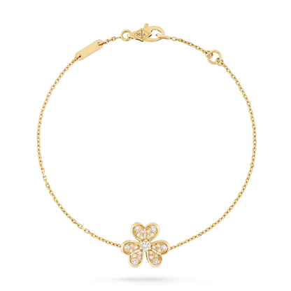 [LuxJewelry]FRIVOLE GOLD FLOWER DIAMOND BRACELET