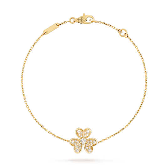 [LuxJewelry]FRIVOLE GOLD FLOWER DIAMOND BRACELET
