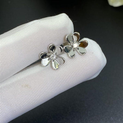 [LuxJewelry]FRIVOLE MINI SILVER FLOWER EARRINGS