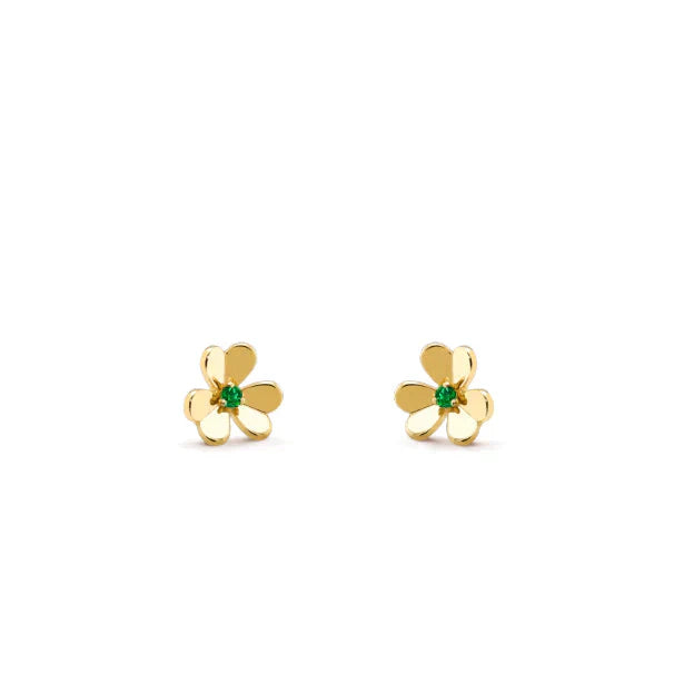 [LuxJewelry]FRIVOLE  FLOWER MALACHITE EARRINGS