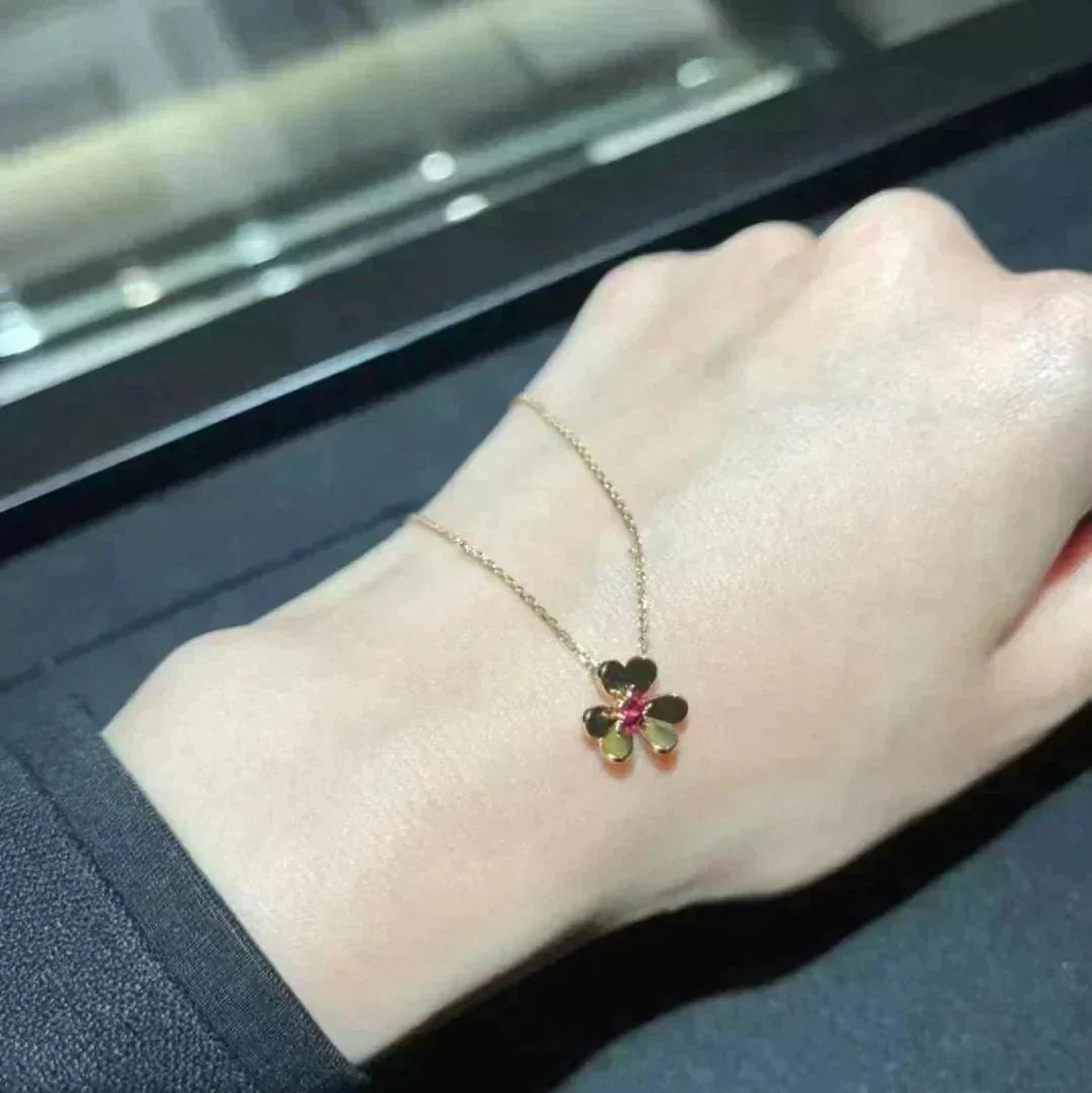[LuxJewelry]FRIVOLE GOLD FLOWER NECKLACE