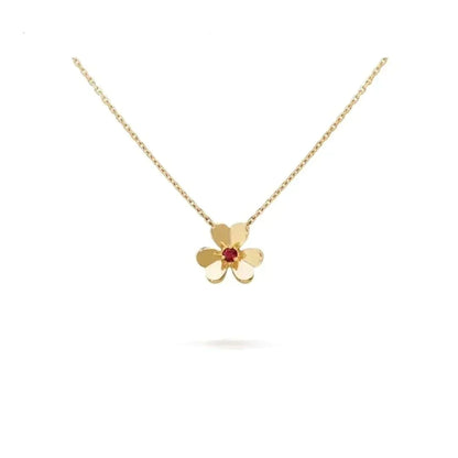 [LuxJewelry]FRIVOLE GOLD FLOWER NECKLACE