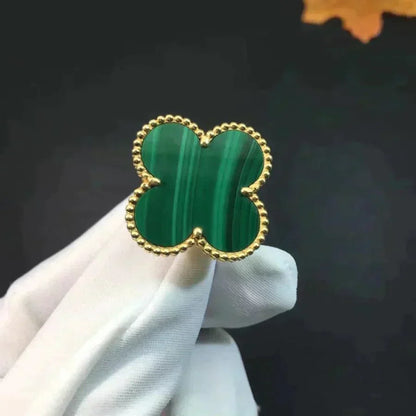 [LuxJewelry]CLOVER MALACHITE RING