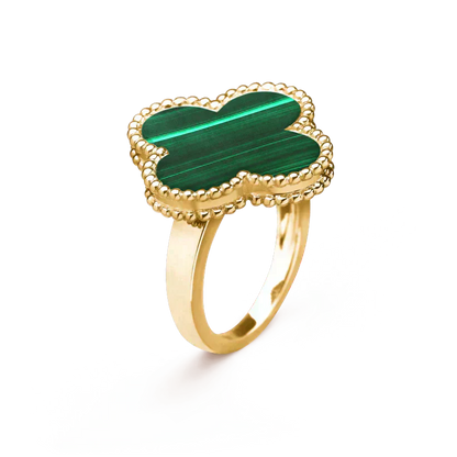 [LuxJewelry]CLOVER MALACHITE RING