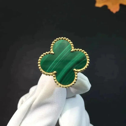 [LuxJewelry]CLOVER MALACHITE RING