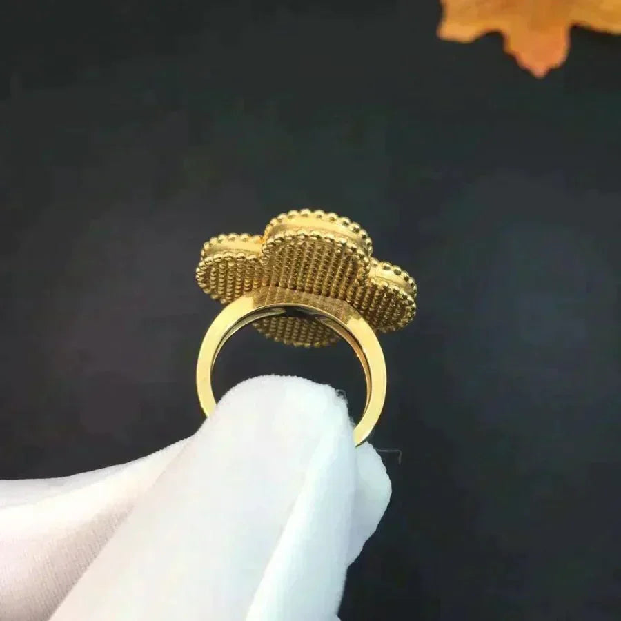 [LuxJewelry]CLOVER MALACHITE RING