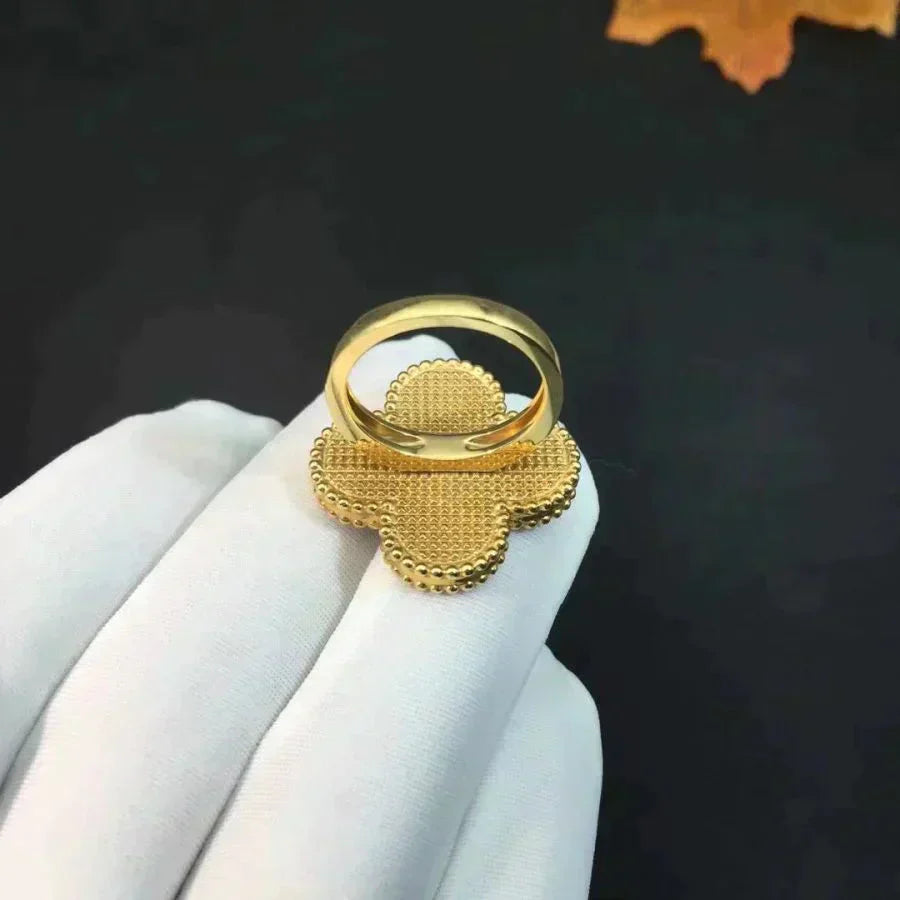 [LuxJewelry]CLOVER MALACHITE RING
