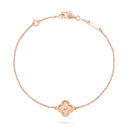 [LuxJewelry]CLOVER SINGLE FLOWER BRACELET
